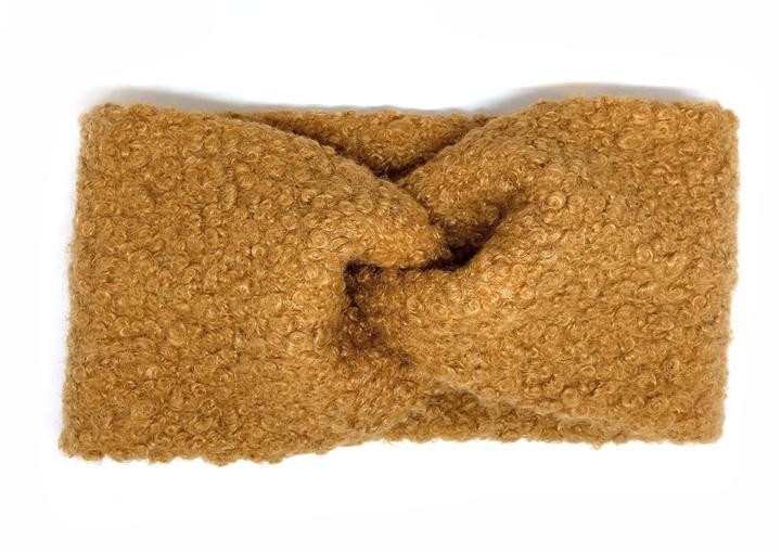 Пов'язка тепла на голову гірчична, фото 1