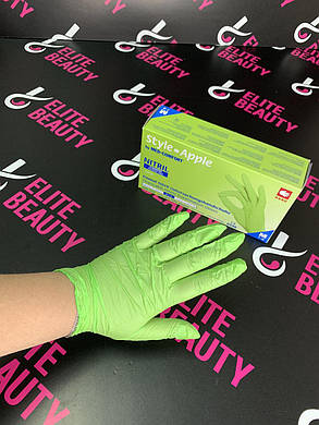 Рукавички з нітрилу зелені XS, фото 3