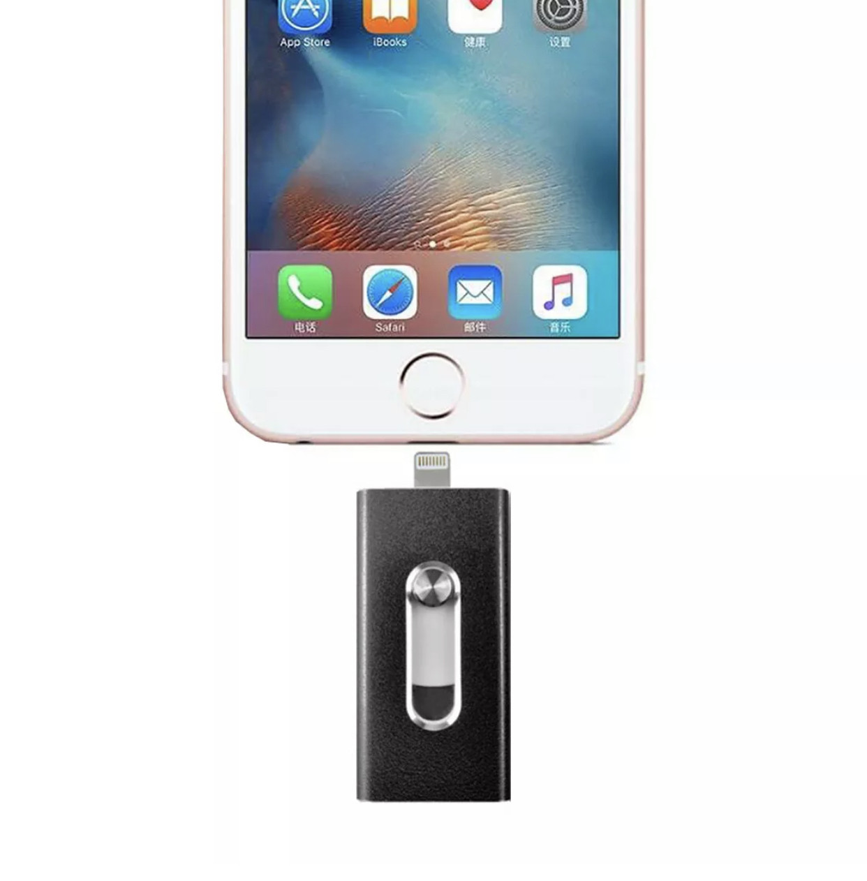Флешка Flash Drive для Iphone/IPad 256 Gb black