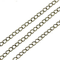 Ланцюжок кручений 5х3х0,8 мм/5м залізний колір бронза