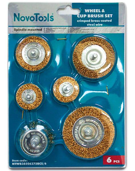 Набір торц.і кільець.щіток д/дрилі 6 шт NovoTools, фото 1