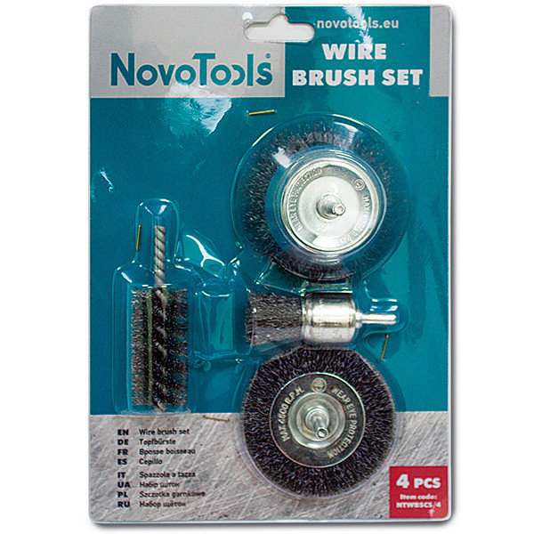 Набір щіток д/дрилі 4 шт. NovoTools