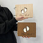 Альбом для фотографій дерев'яний/ фотоальбом на подарунок  /  крафтбук "ніжки" світла, IVORY, фото 8
