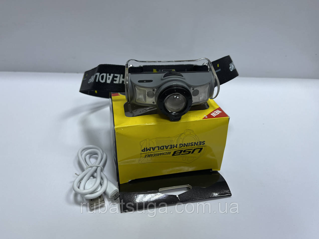 Налобний акумуляторний ліхтар X-BALOG BL-210-2 XPE+COB, фото 1