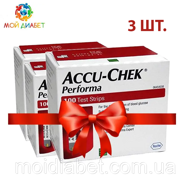 Тест-смужки Accu-Chek Performa 100 шт. 3 упаковки