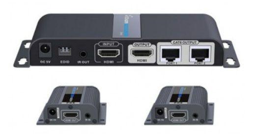 Розгалужувач — подовжувач HDMI за витою парою 1 у 2 Lenkeng LKV712Pro