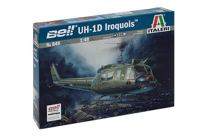 UH-1D Iroquois. Збірна модель вертольота у масштабі 1/48. ITALERI 849, фото 1