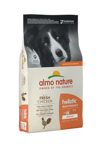 Сухий корм для дорослих собак середніх порід Almo Nature (Альмо Натюр) Holistic зі свіжою куркою 12 кг