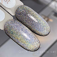 Гель лак GeliX Holographic Cat Eye, голографічна кішка