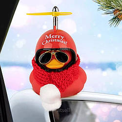 Качка стиляга в автомобіль+подарункова упаковка - позитивний подарунок у коробці / стильний аксессур