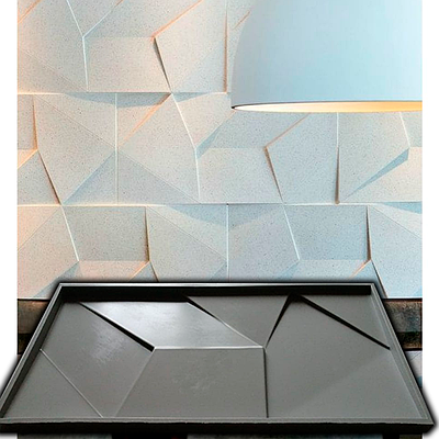 Поліуретанова форма "Абстракт" для 3D панелей (0,32 м²) з гіпсу та бетону - гнучка форма для гіпсових панелей