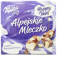 Цукерки Мілка альпійське молоко вершкові Milka o smaku smietankowym 330g 16шт/ящ (Код: 00-00013233)