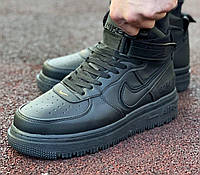 Зимние Кроссовки Nike air force Gore-Tex с Мехом Черные Мужские Найк 40,41 размеры