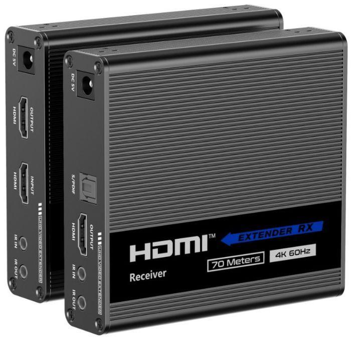 Подовжувач HDMI 2.0 4K по крученій парі Lenkeng LKV676E