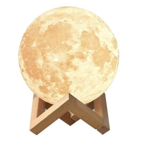 Нічник-світильник 15 см Magic 3D Moon Light Touch Control, фото 1