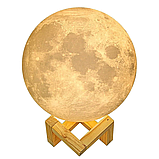 Нічник-світильник 15 см Magic 3D Moon Light Touch Control, фото 8