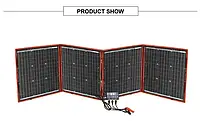 Солнечная батарея с контролером и USB портативная складная легкая на 200 Ват походная єлектростанция
