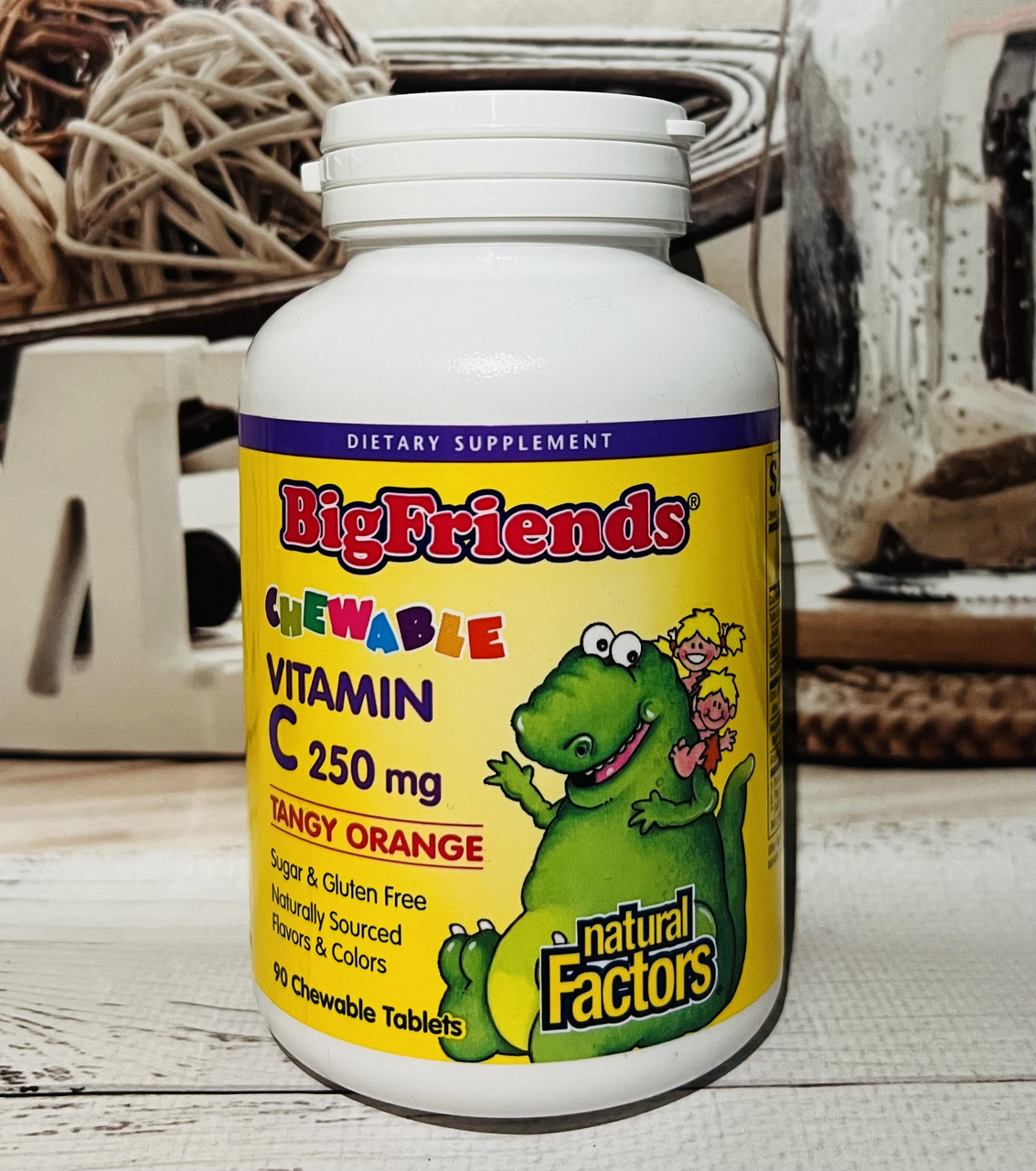 Дитячий жувальний вітамін С Natural Factors Big Friends