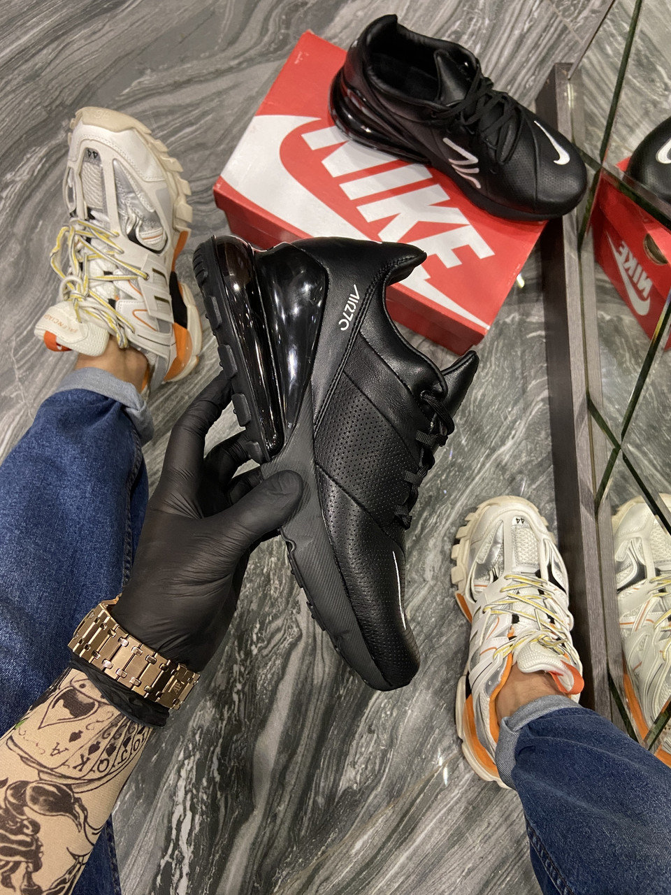 Nike air 270 leather sale