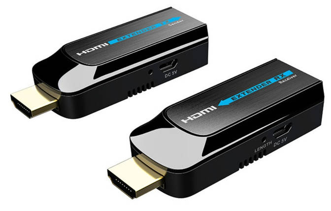 Компактний подовжувач HDMI за витою парою Lenkeng LKV372S, фото 1