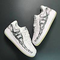 Кроссовки Nike Air Force 1 Low Skeleton White, кроссовки найк аир форс 1 скелетон, Nike Air Force 1 Bone Low