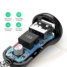 Автомобільний зарядний пристрій в прикурювач UGREEN ED018 2xUSB 24 W Чорний, фото 4