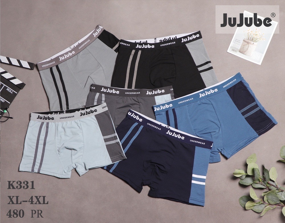 Труси чоловічі боксери бавовна JuJube XL-4XL (12 шт.), фото 1