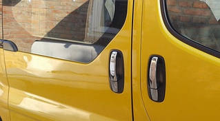 Накладки на ручки Opel Vivaro (Опель Віваро), неірж. 4 шт CARMOS