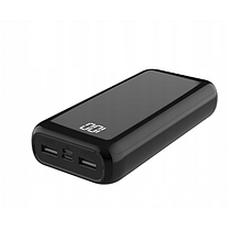 Зовнішній акумулятор Power Bank Blow 30000mAh 20 W 2xUSB USB-C QC 3.0 Чорний, фото 2
