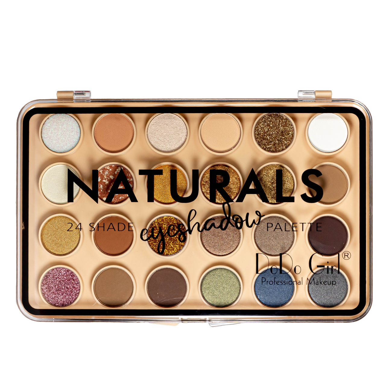 Тіні для повік DoDo Girl Naturals 24 кольори, № A Золотисті Бежеві Темно-коричневі, фото 1