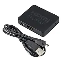 HDMI 1 на 2 порта сплиттер 1080P активный splitter 1x2 разветвитель ( Splitter HDMI USB )