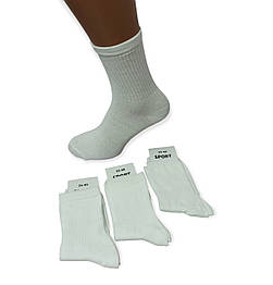 Шкарпетки підліткові Sport 0303s-W () високі теніс стрейч білі р.35-40 (уп.12 пар)