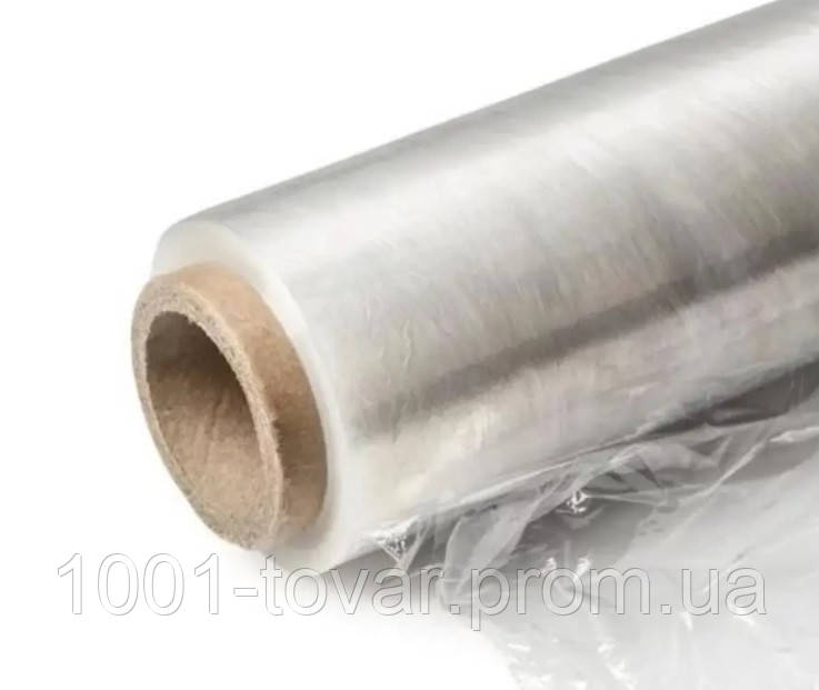 Стрейч плівка біло-прозора 25 см., товщина 18 мкм, 1 кг, (стрейч пакувальний), фото 1