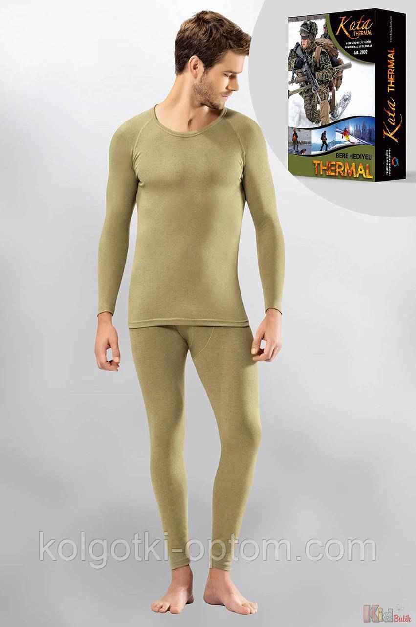 ОПТОМ Термокомплект чоловічий хакі (S см.)  KOTA 8680713107443, фото 1