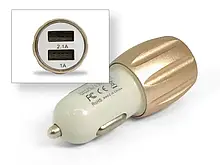Автомобільна зарядка USB 5 V 2.1 A від Прикурювача