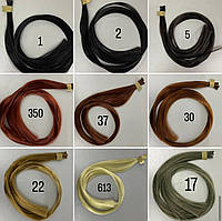 Пасма для нарощування з капсулами. Синтетика. Довжина 65 см, упакування 10 штук.