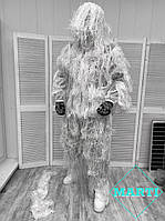 Тактический маскировочный костюм Белый Снег Маскхалат Белый Военный камуфляжный костюм Маскхалат