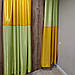 Готові штори з атласу, легкі, двоколірні, на тасьмі, фото 2