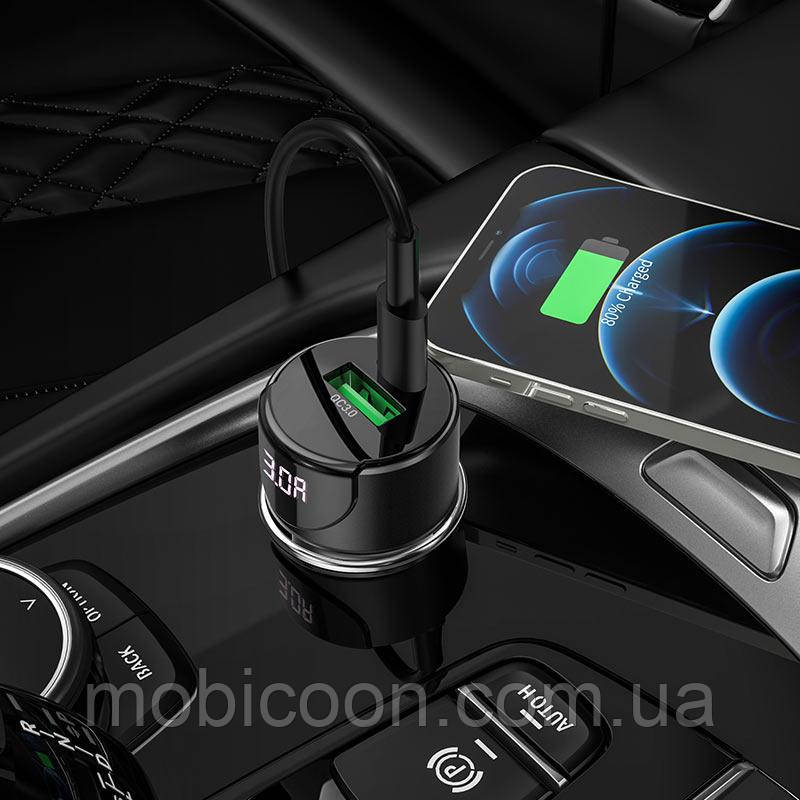 Автомобільний зарядний пристрій USB + Type-C Z42 Light road PD20W + QC3.0