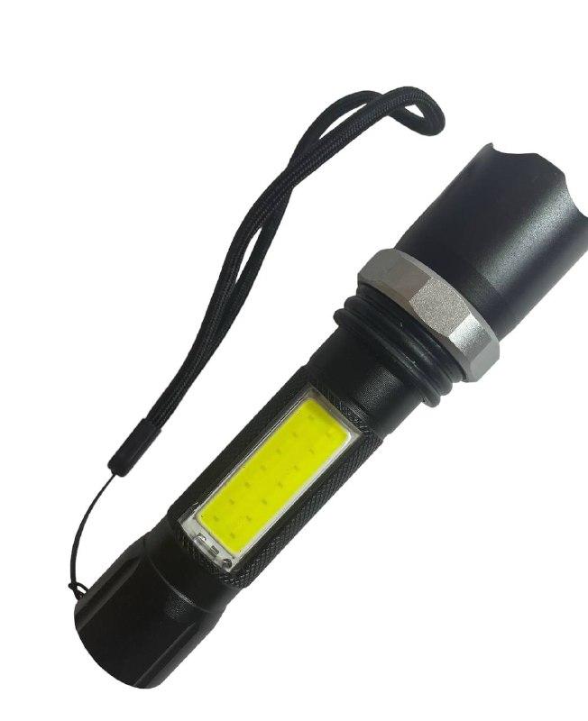 Потужний акумуляторний LED ліхтарик TELESCOPIC ZOOM FLASHLIGHT COB+XPE LED, ціна 549 грн — Prom