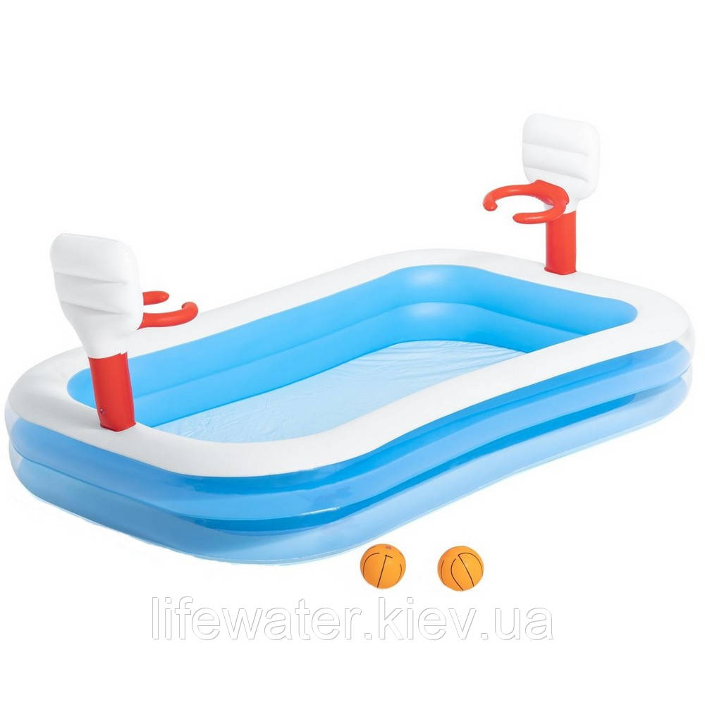 Bestway Дитячий надувний басейн Bestway 54122 Баскетбол (251х168х102 см)