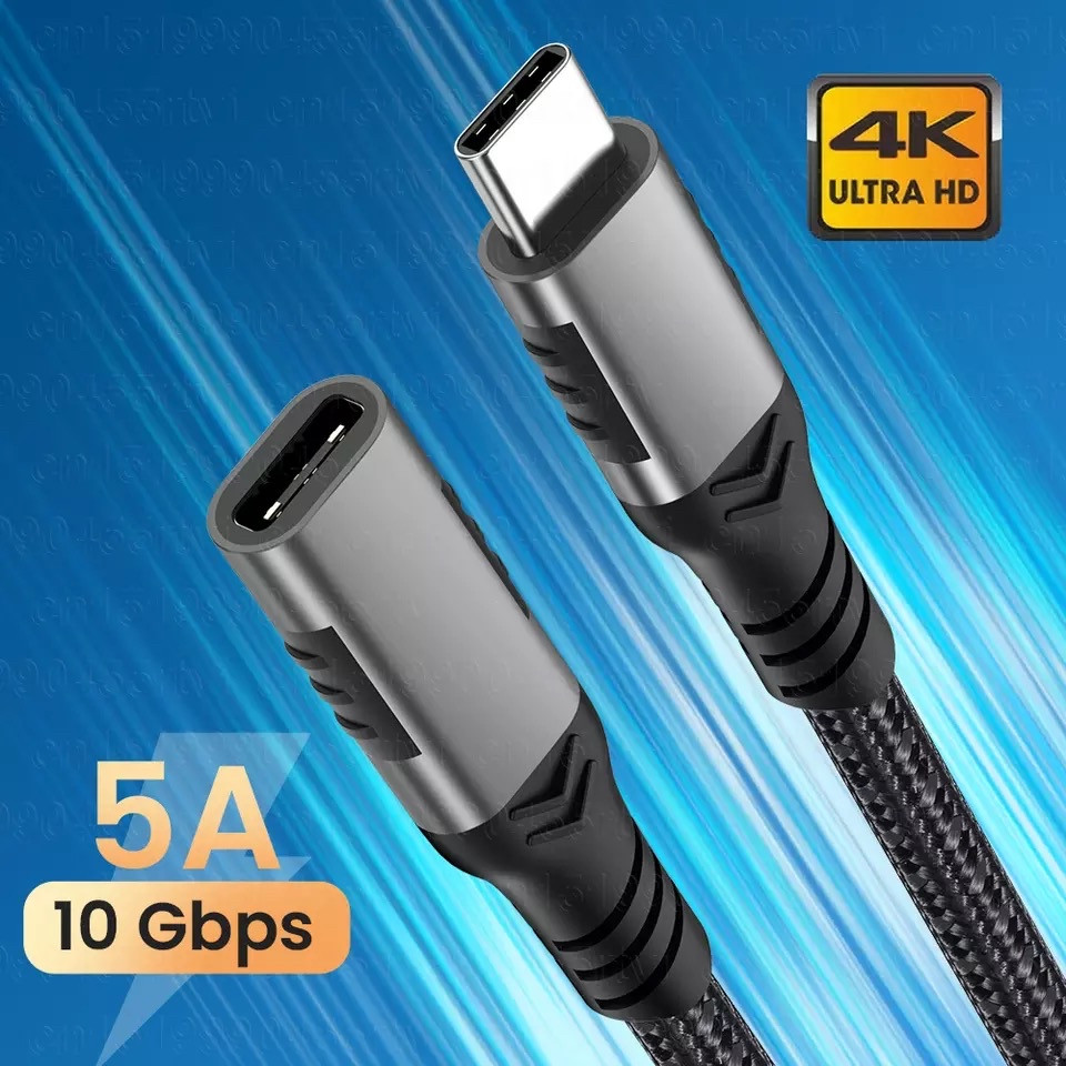 Купить USB 3.1 GEN 2 TYPE C удлинитель папа-мама провод 10 Гбит/с ...