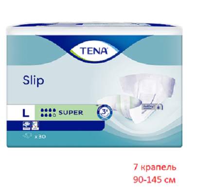 Підгузки для дорослих TENA Slip Super Large (90-145см) 7крапель №30