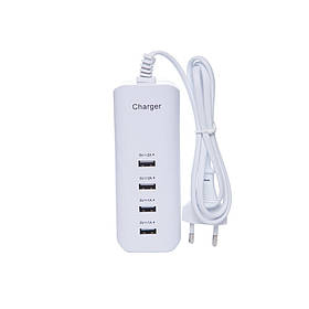 USB HUB на 4 виходи від розетки 20W 110-240V