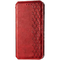 Шкіряний чохол книжка GETMAN Cubic (PU) для Samsung Galaxy A31 Красный