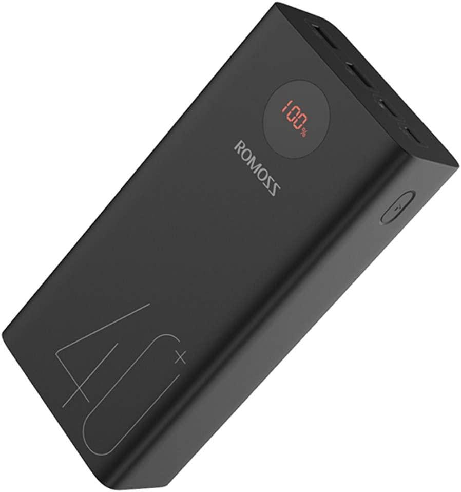 Зовнішній акумулятор ROMOSS 40000mAh Power Bank 18W SCP PD QC 3.0