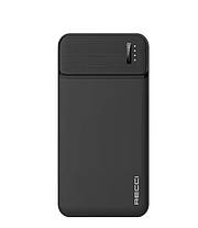 Павербанк Power Bank 10000 mAh Портативний зарядний пристрій Recci LED з індикатором, фото 3