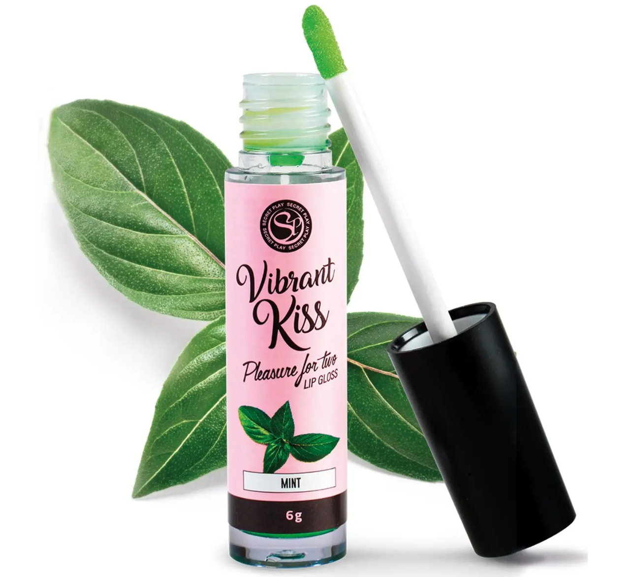 Блиск для губ з ефектом вібрації зі смаком м'яти Secret Play - LIP GLOSS Vibrant Kiss Mint, 6 г.