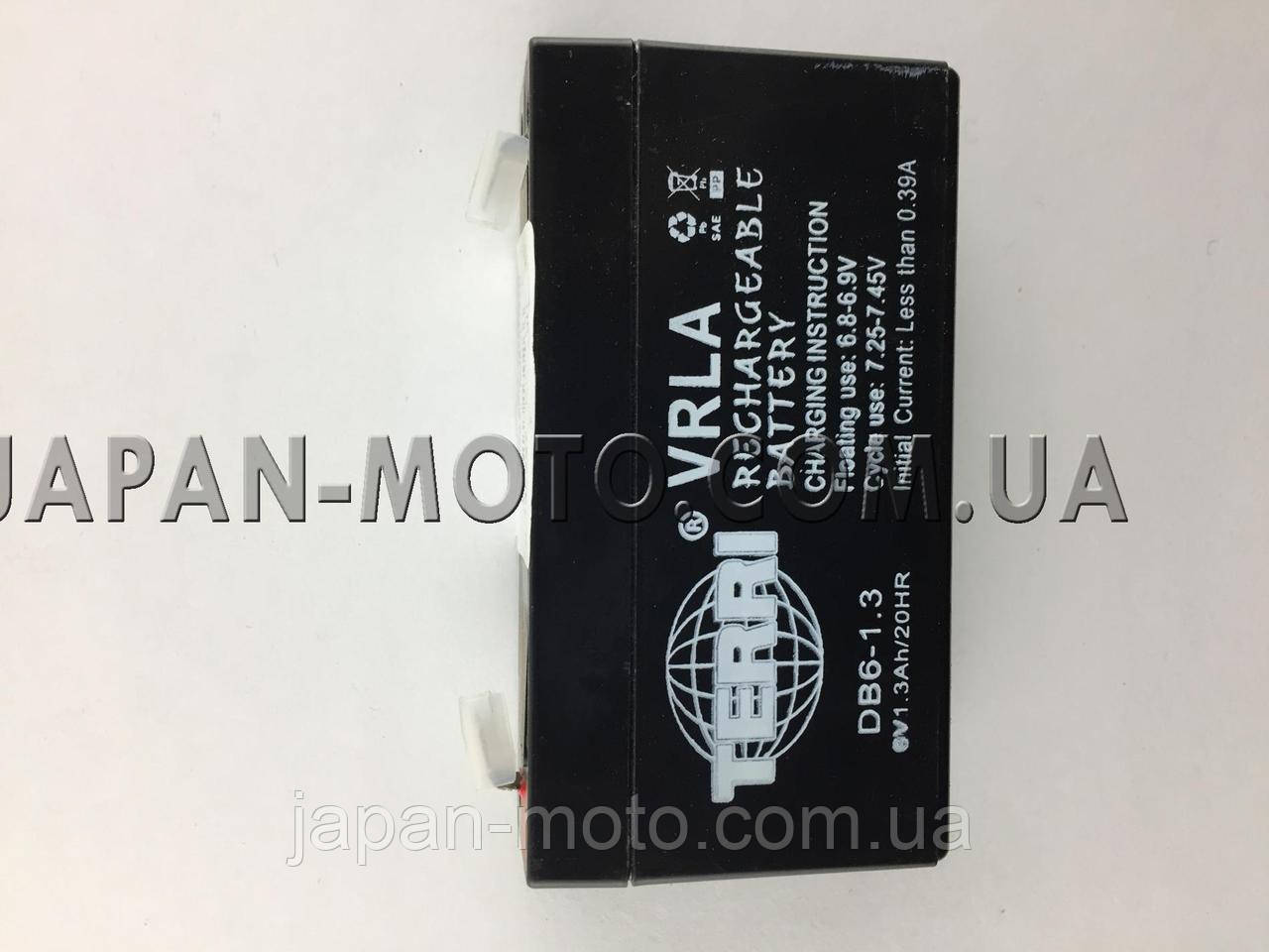 АКБ   6V 1.3А   AGM   (97x24x52)   TERRY   (#AKY)