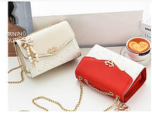 Елегантна сумка жіноча скриня з блискітками, фото 4